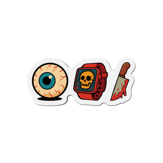 Eye Watch Horror Knife - Spooky Die-Cut Magnets for Halloween Decor, Artistic Fridge Magnets, Horror Collectibles, Creepy Gifts, Fun Home Accessories