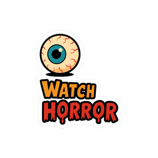 Eye Watch Horror Classic - Vinyl Decals for Home Decor, Halloween Stickers, Wall Art, Unique Gift, Spooky Decor
