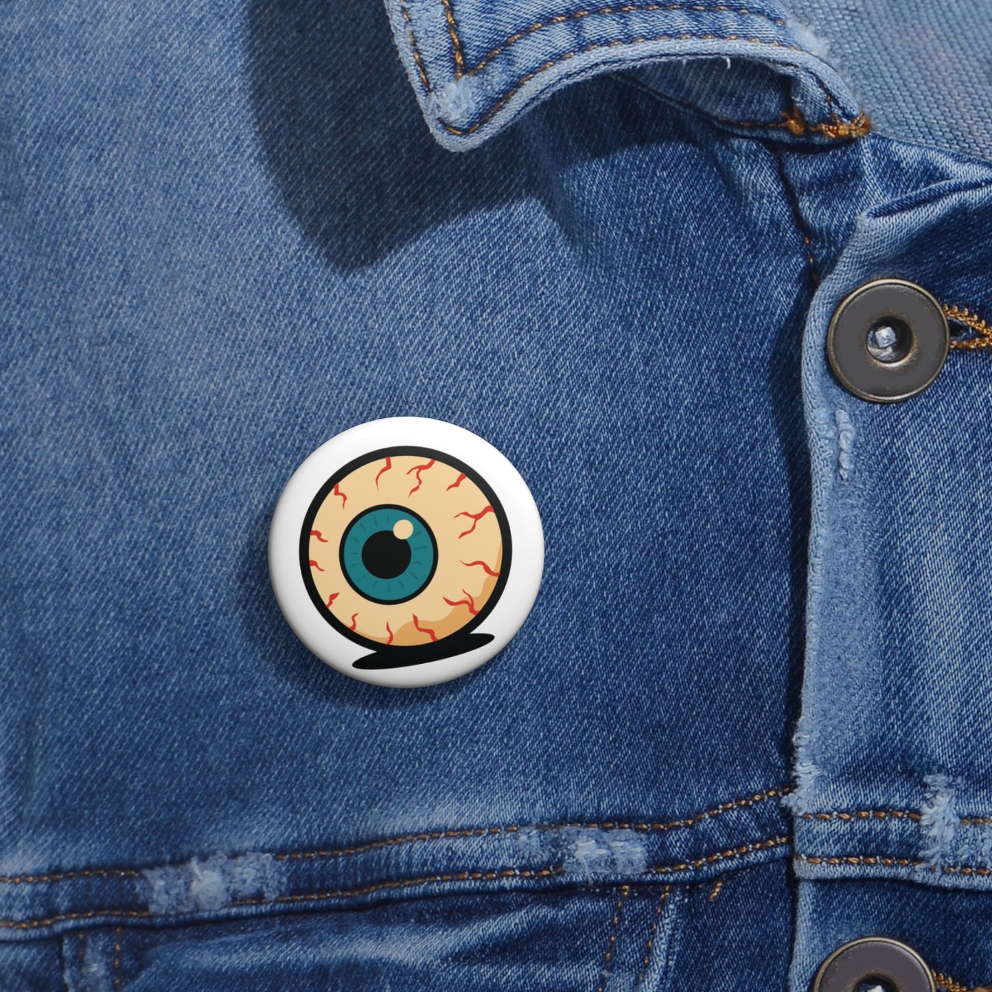 I Watch Horror Eyeball Pin Buttons, Fun Pins, Unique Badges, Halloween Accessories, Quirky Gifts, DIY Decor